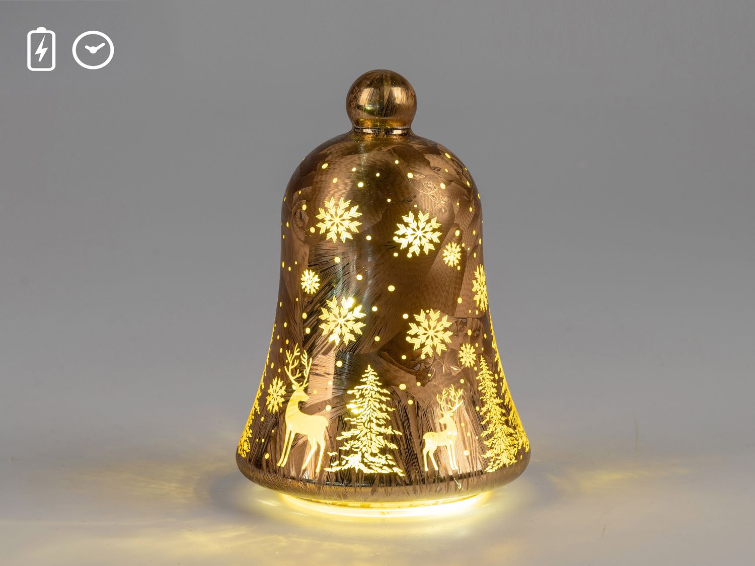 Cloche  lumineuse  (pile non fournie)
