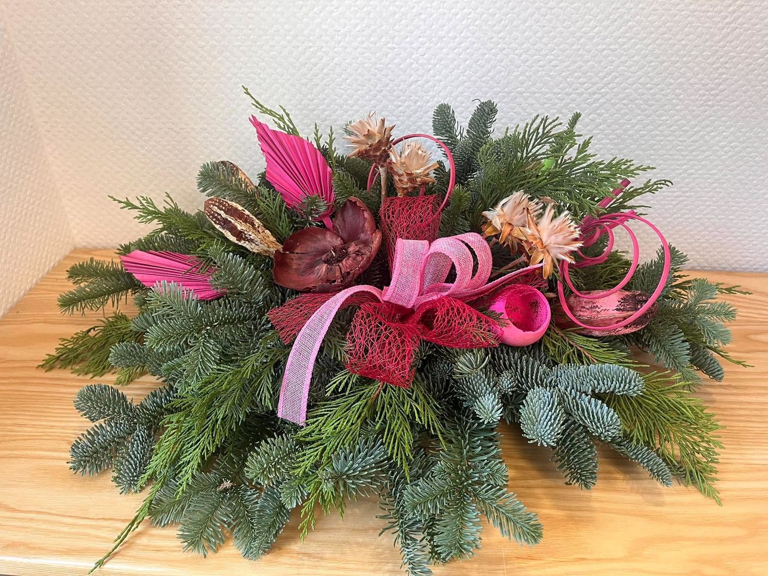 Arrangement forestier petit modèle rose