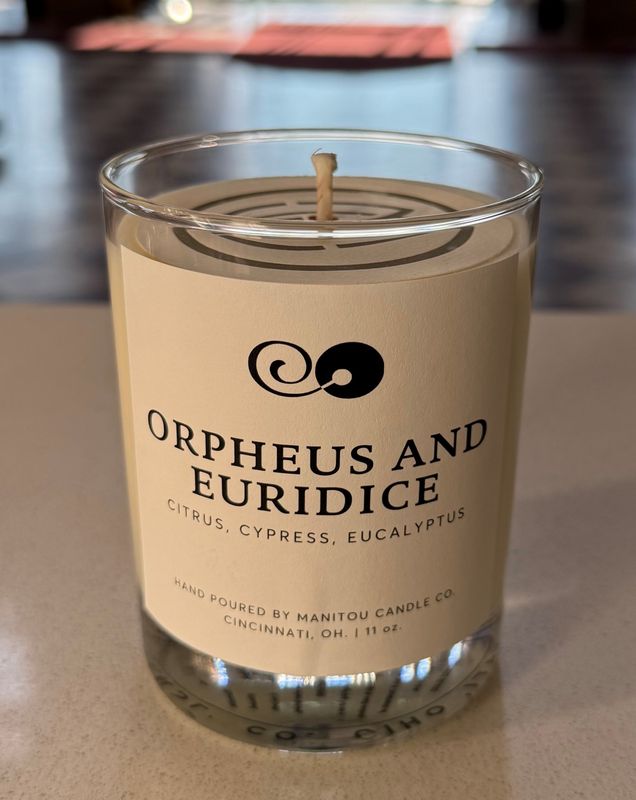 Orpheus and Euridice Candle