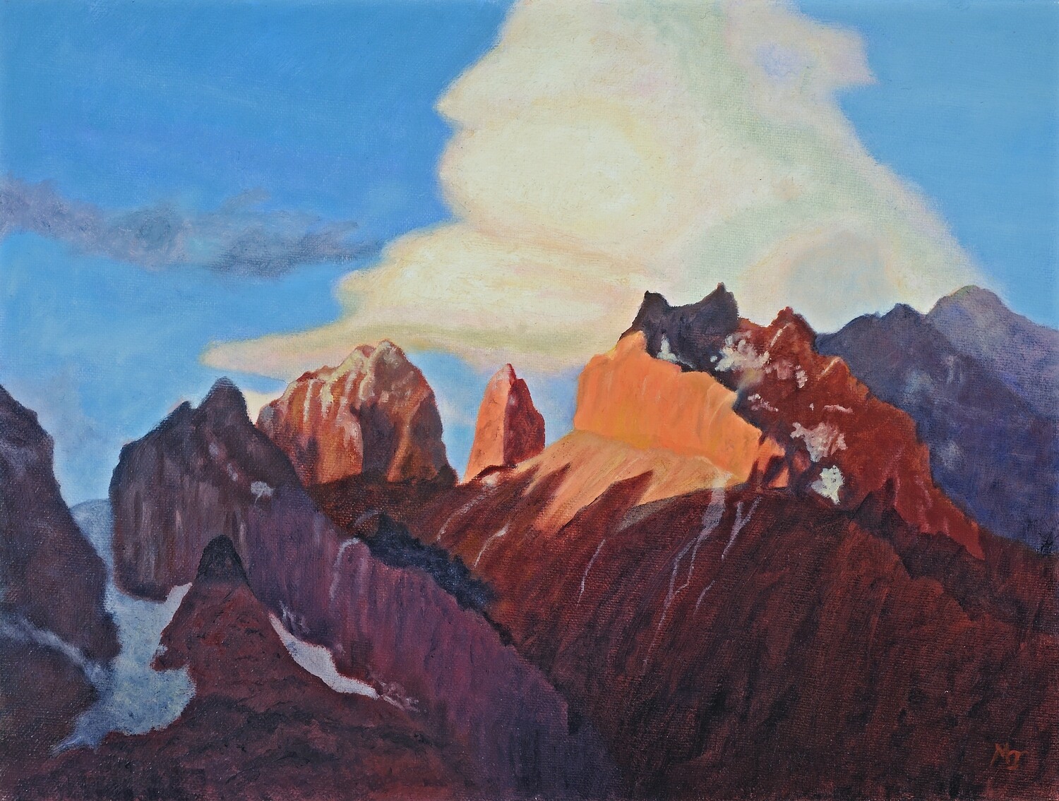 “Sunset in the Heart of Patagonia” “Sunset in the Heart of Patagonia”