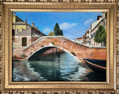 Venice Bridge Scene