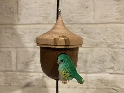Birdhouse ornament (Green bird)