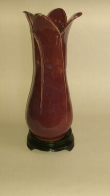 Burgundy Vase