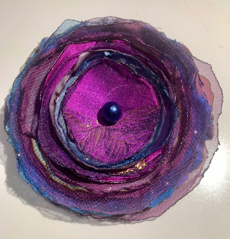 Regal Purple Flower Pin/Clip