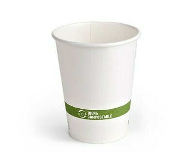 White Paper Hot Cups 12 oz - Case 1000ct