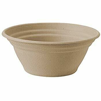 Case of 500 Units or Packs of 125 Units of Plant Fiber Bowls 24 oz Case of 500 Units or Packs of 125 Units of Plant Fiber Bowls 24 oz