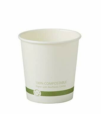 White Paper Hot Cups 6 oz - Case 1000ct