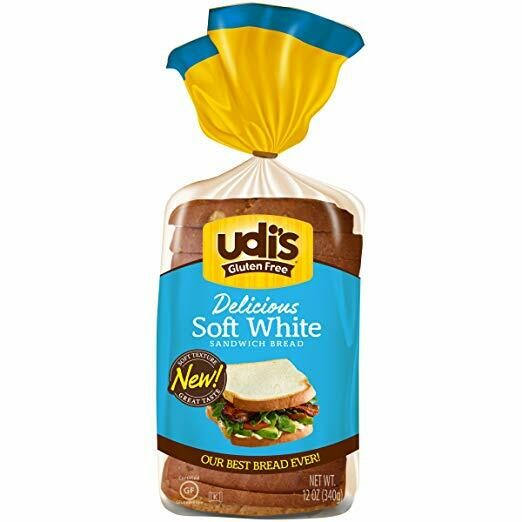 Udi's Gluten-Free Delicious White Sandwich Bread - Pack 12oz