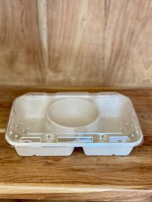 Tray 3 Compartments with Lid - Case 300ct