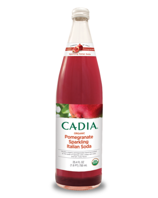 CADIA Pomegranate soda - 12 x 25.4 oz