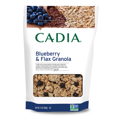 CADIA Blueberry & Flax Granola - 6 x 13 oz