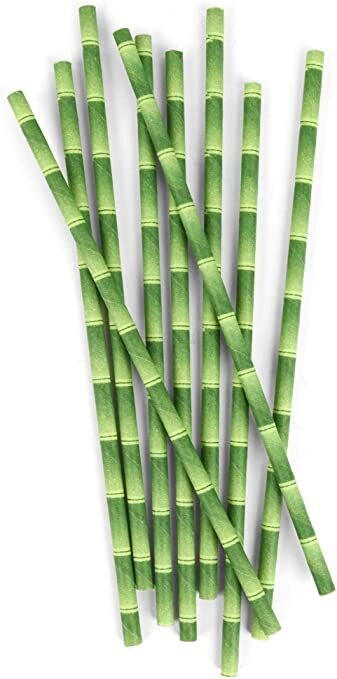 Straw Paper Bamboo unwrapped 7.75