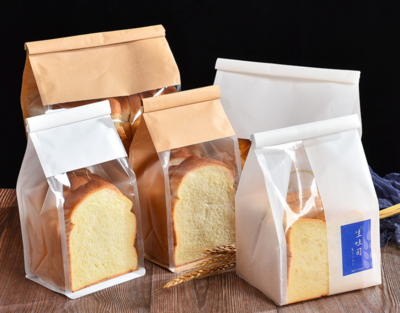 Large White Bread Bag with Window 600ct