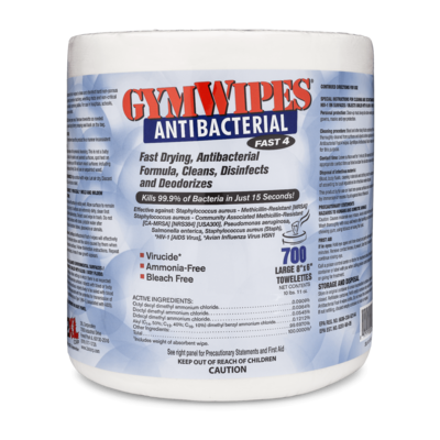 Gym Wipes Antibacterial Refills 700ct