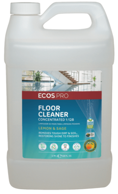 ECOS® Pro Neutral Floor Cleaner Lemon-Sage 1:128 Concentrate - 1 Gallon