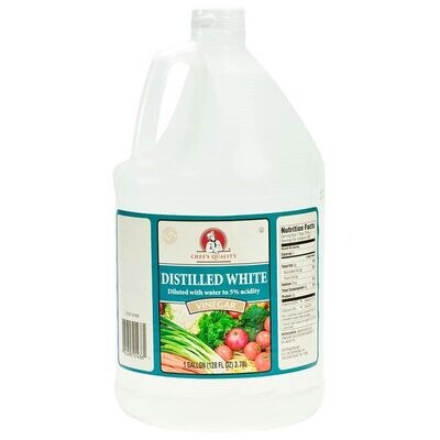 Vinegar White Pure 4% - bottle of 1 gallon