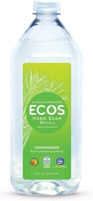 ECOS Hypoallergenic Hand soap refill, lemongrass 32oz