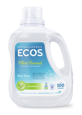 ECOS Hypoallergenic Laundry Detergent Lemongrass - 100 FL.oz