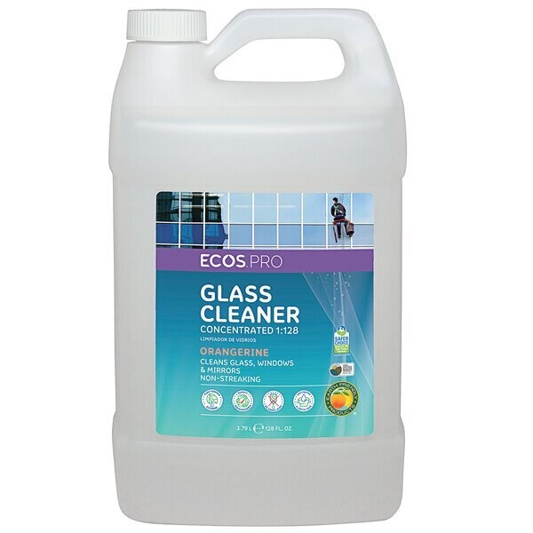 ECOS® Pro Glass Cleaner Orangerine 1:128 Concentrate - 1 Gallon