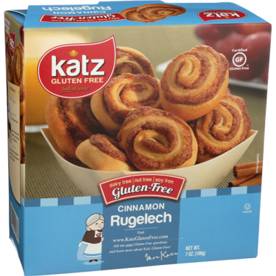 Katz GF Cinnamon Rugelach 8x7oz - Case of 6 packs