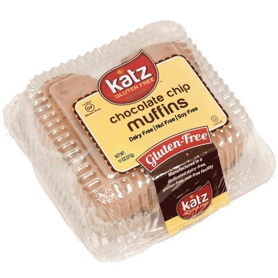 Katz GF Muffin Choc Chip 11oz - 6x4ct - Case of 6 packs