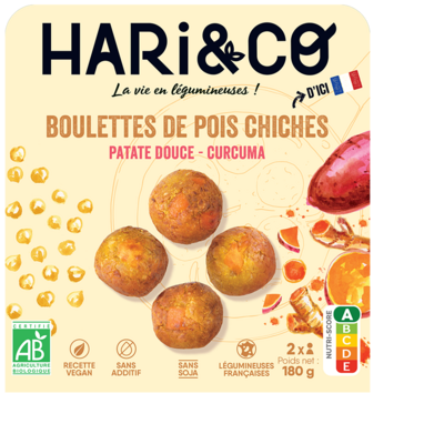 VEGAN Hari & Co Chickpea Falafel: Sweet Potato & Turmeric 163CT