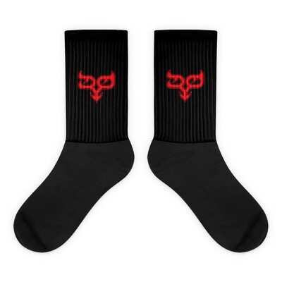 Red Ryo Logo Black Socks／ロゴ入りブラック・ソックス