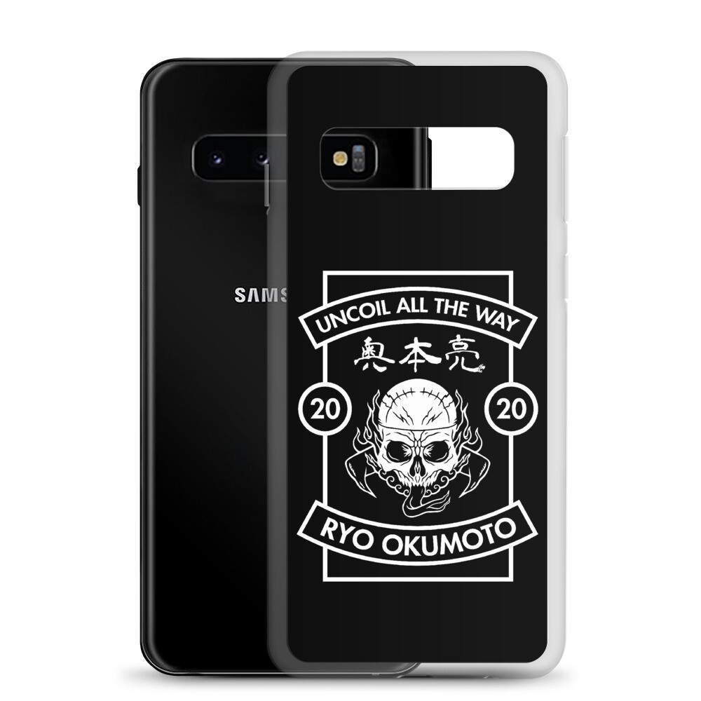 Skull Design Uncoil Black Samsung Case／ドクロ・デザイン・ブラックSamsungケース