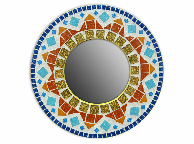 12&quot; Sunburst Mosaic Mirror Kit