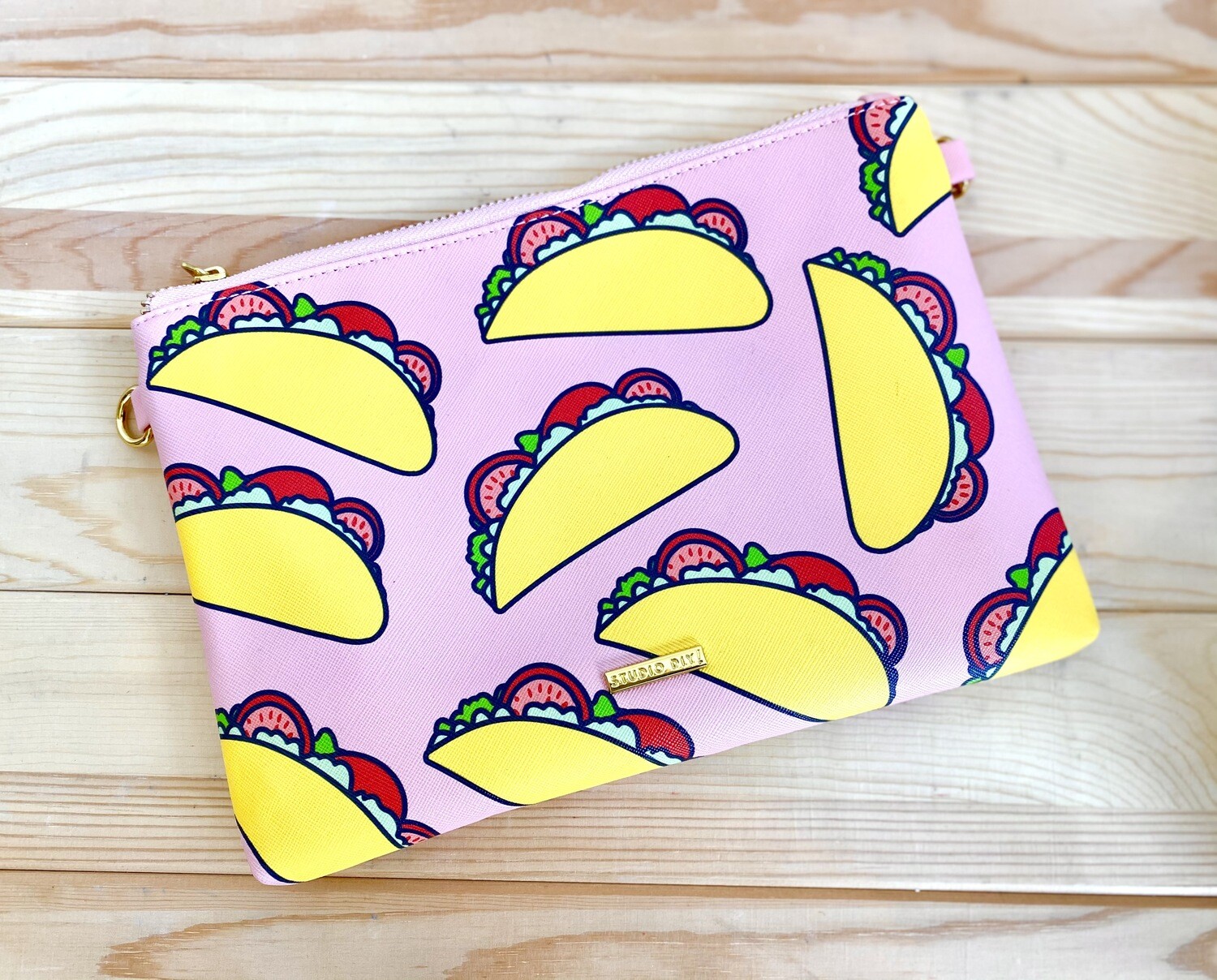 Rad + Happy Taco Clutch