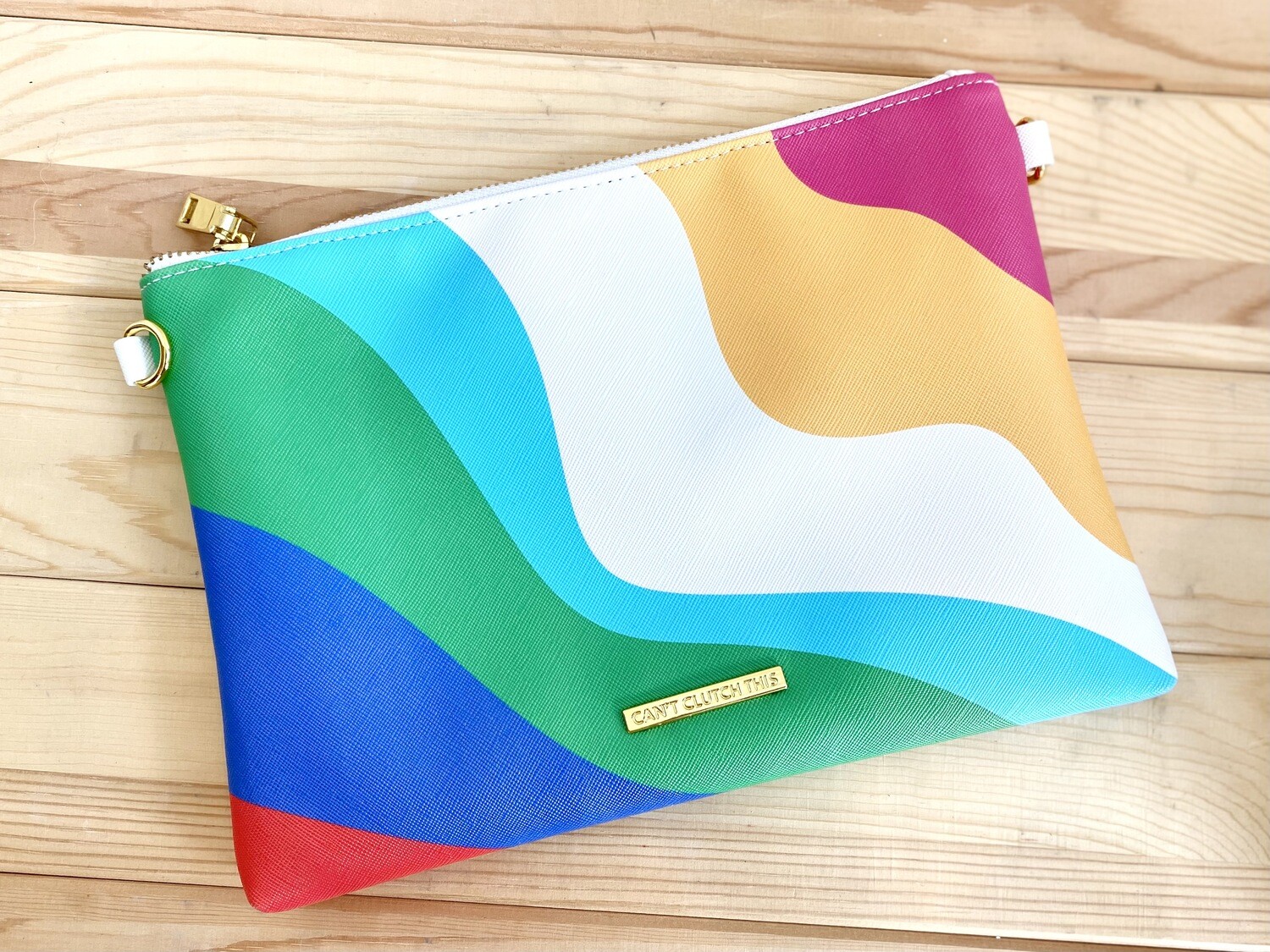 Rad + Happy Rainbow Clutch