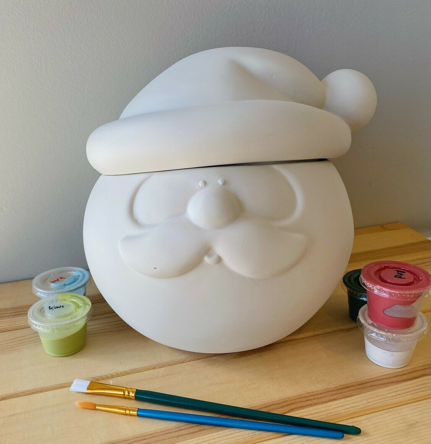 Santa Head Cookie Jar