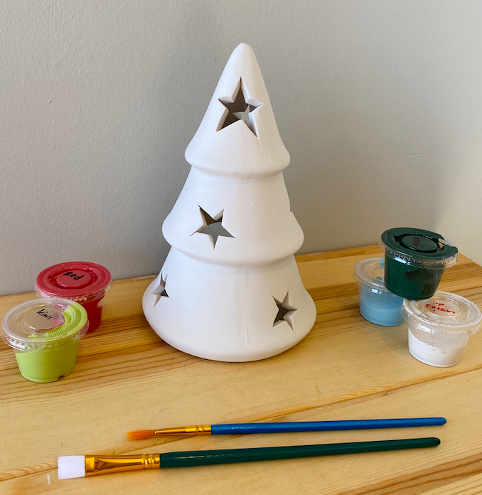 One Piece Christmas Tree Votive with Star Cutous