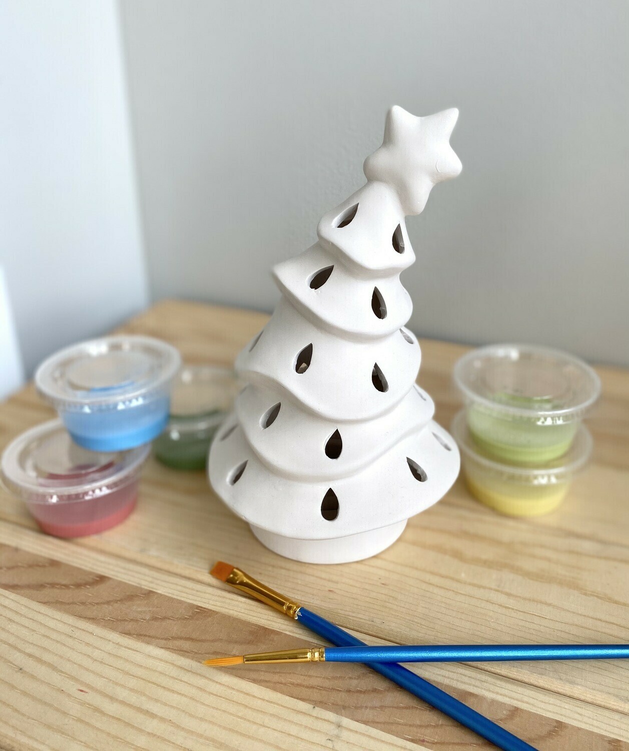 2 Piece Animated Christmas Tree Votive