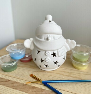 Snuggles the Snowman Lantern