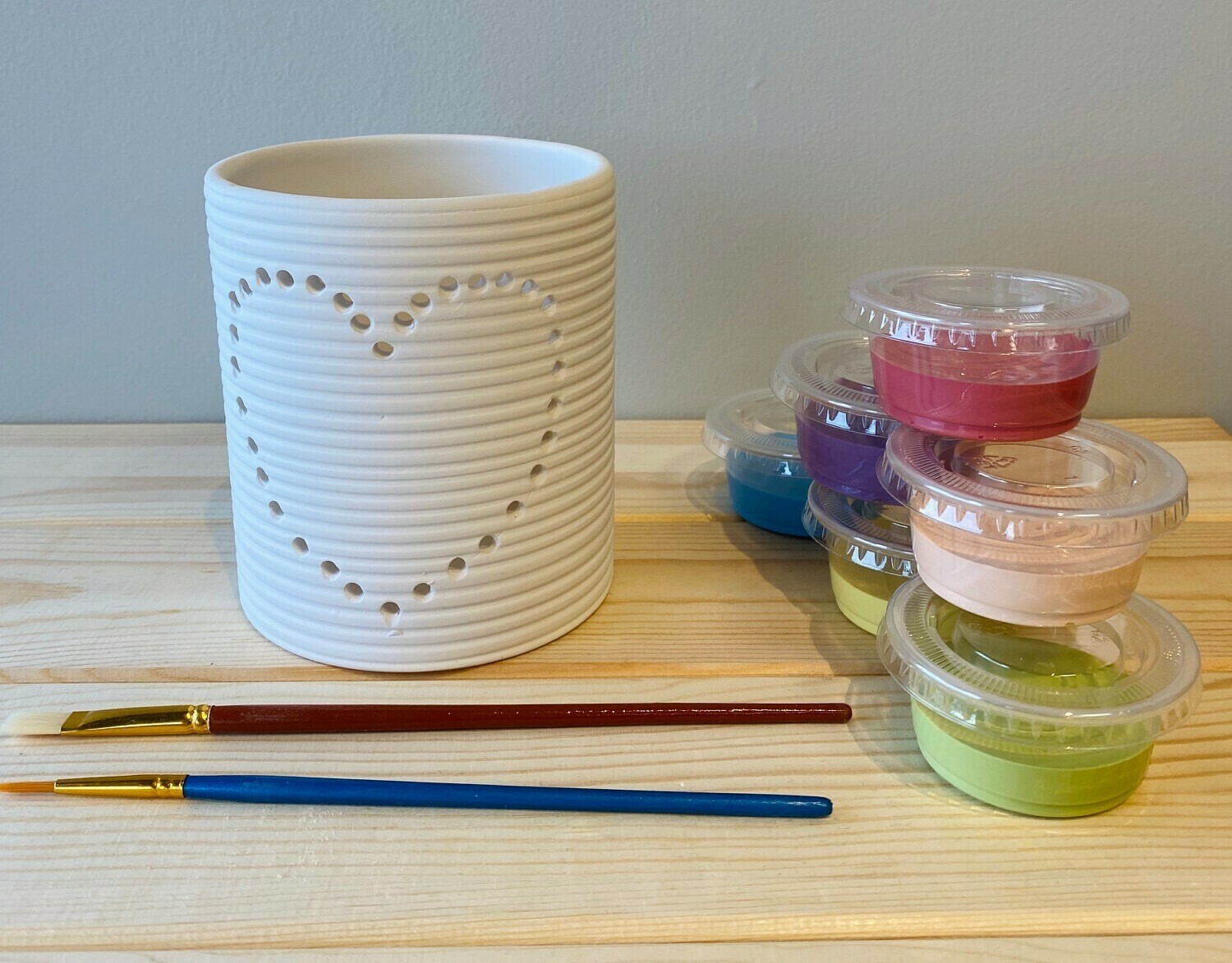 Tin Can Cut Out Heart Votive