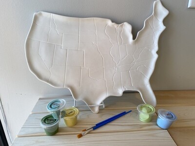 USA Map Plate