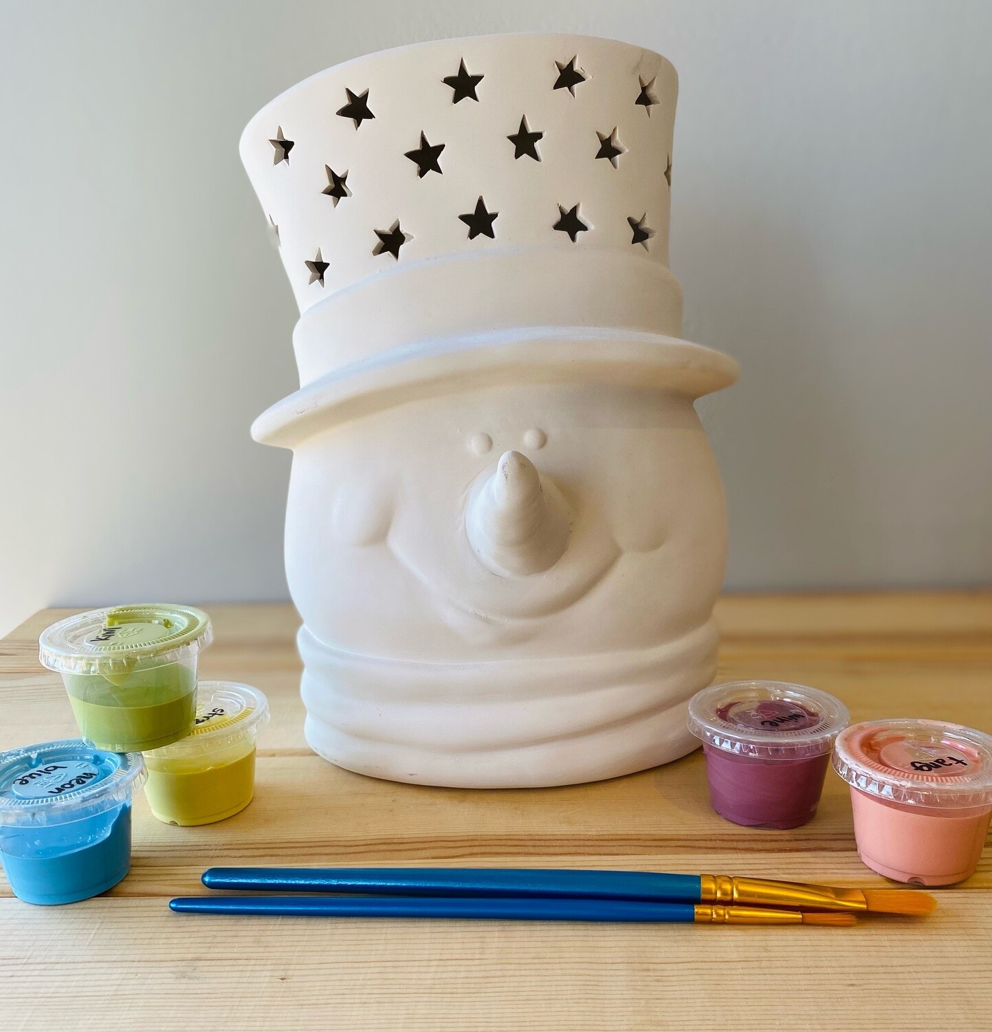 Snowman Head Light Up