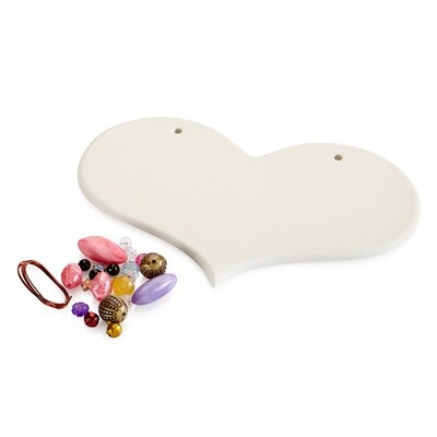 Large Heart Plaque with Beads