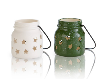 Mini Star Cutout Mason Jar Lantern