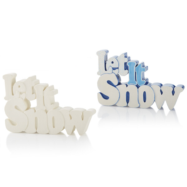 Let it Snow Word Plaque