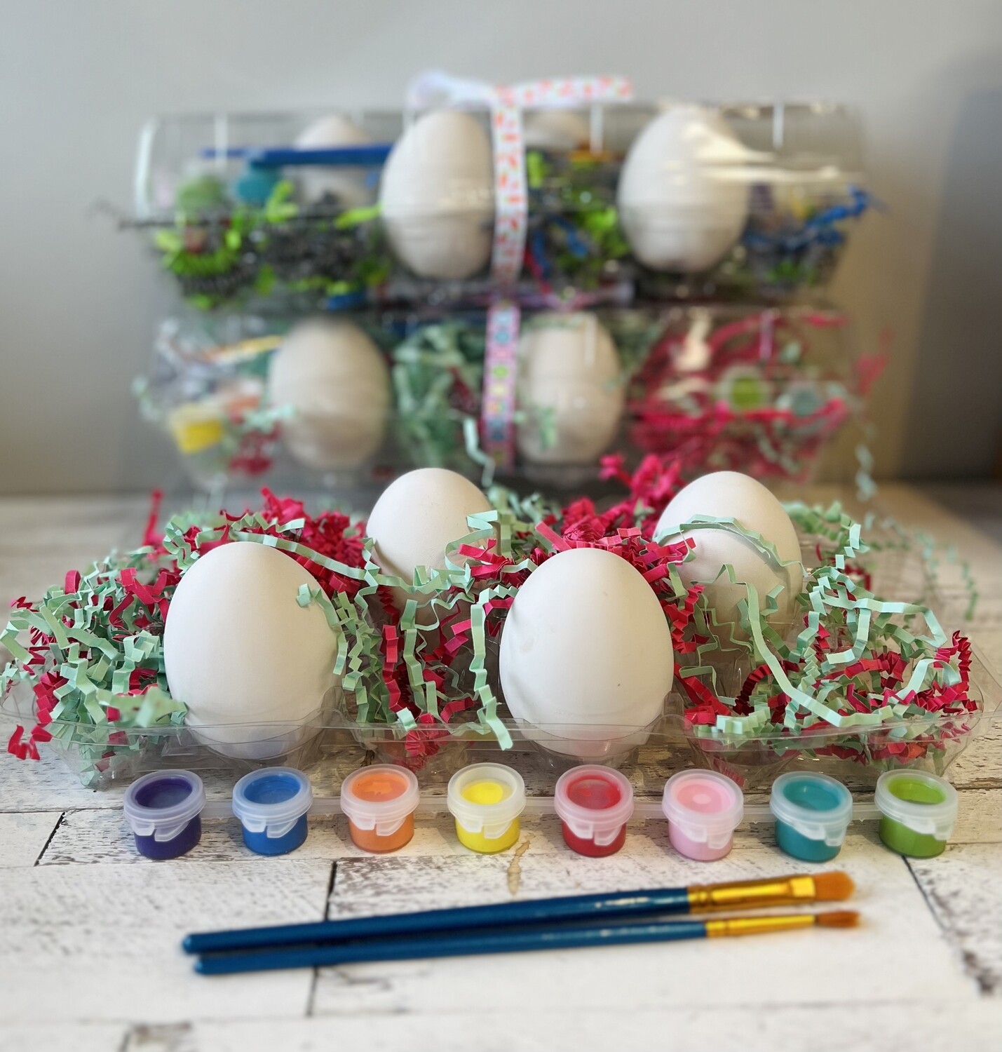 Take Home Egg Carton Acrylic Set with 4 Eggs