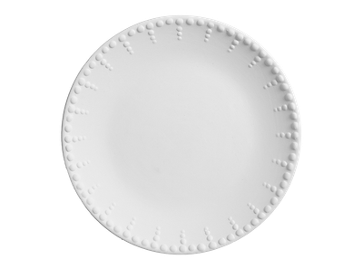 Bulbous Salad Plate with Dots