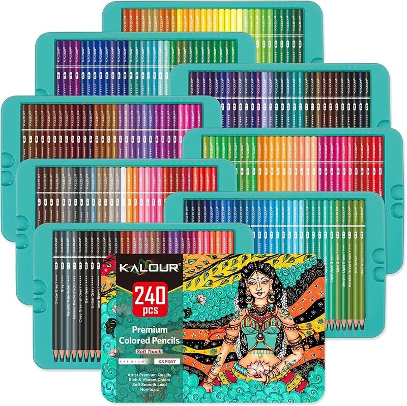 240 Lápices de colores profesionales