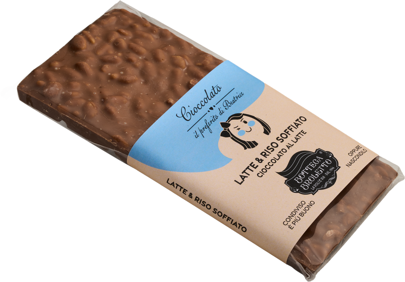 Cioccolato Latte e Riso Soffiato 100 g.