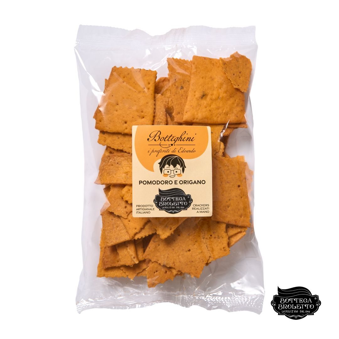 I Botteghini Cracker Pomodoro e Origano 150g I Botteghini Cracker Pomodoro e Origano 150g