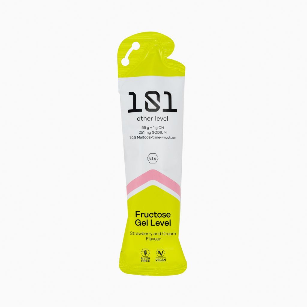 FRUCTOSE GEL LEVEL – Sabor de fresa y crema 81gr