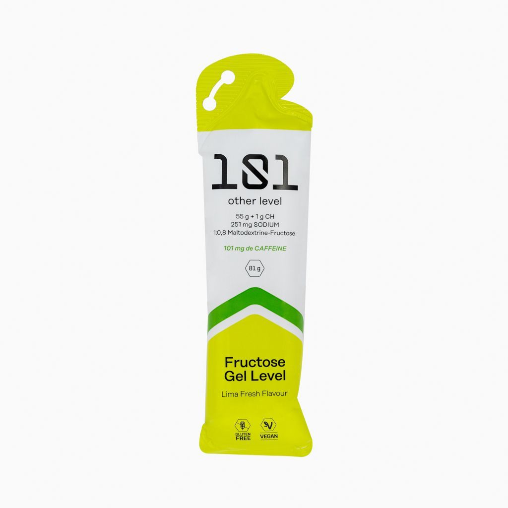 FRUCTOSE GEL LEVEL con Cafeína – Sabor lima 81gr
