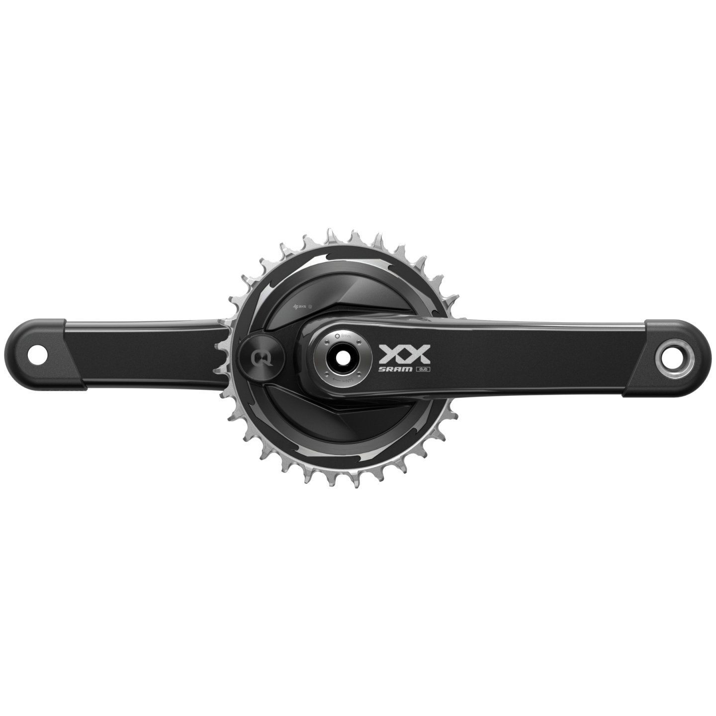 SRAM Juego de Biela Potenciómetro - XX Eagle - Carbon | AXS | T-Type | Wide | 1x12 Velocidades | D1 - Thread Mount | 34 Dientes