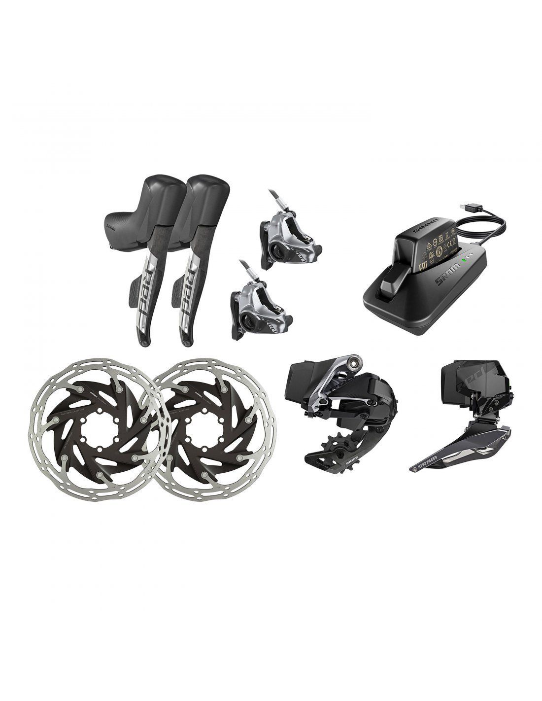 GRUPO ELECTRONICO SRAM RED ETAP AXS D1 2X HIDRAULICO 6 AGUJEROS GRUPO ELECTRONICO SRAM RED ETAP AXS D1 2X HIDRAULICO 6 AGUJEROS